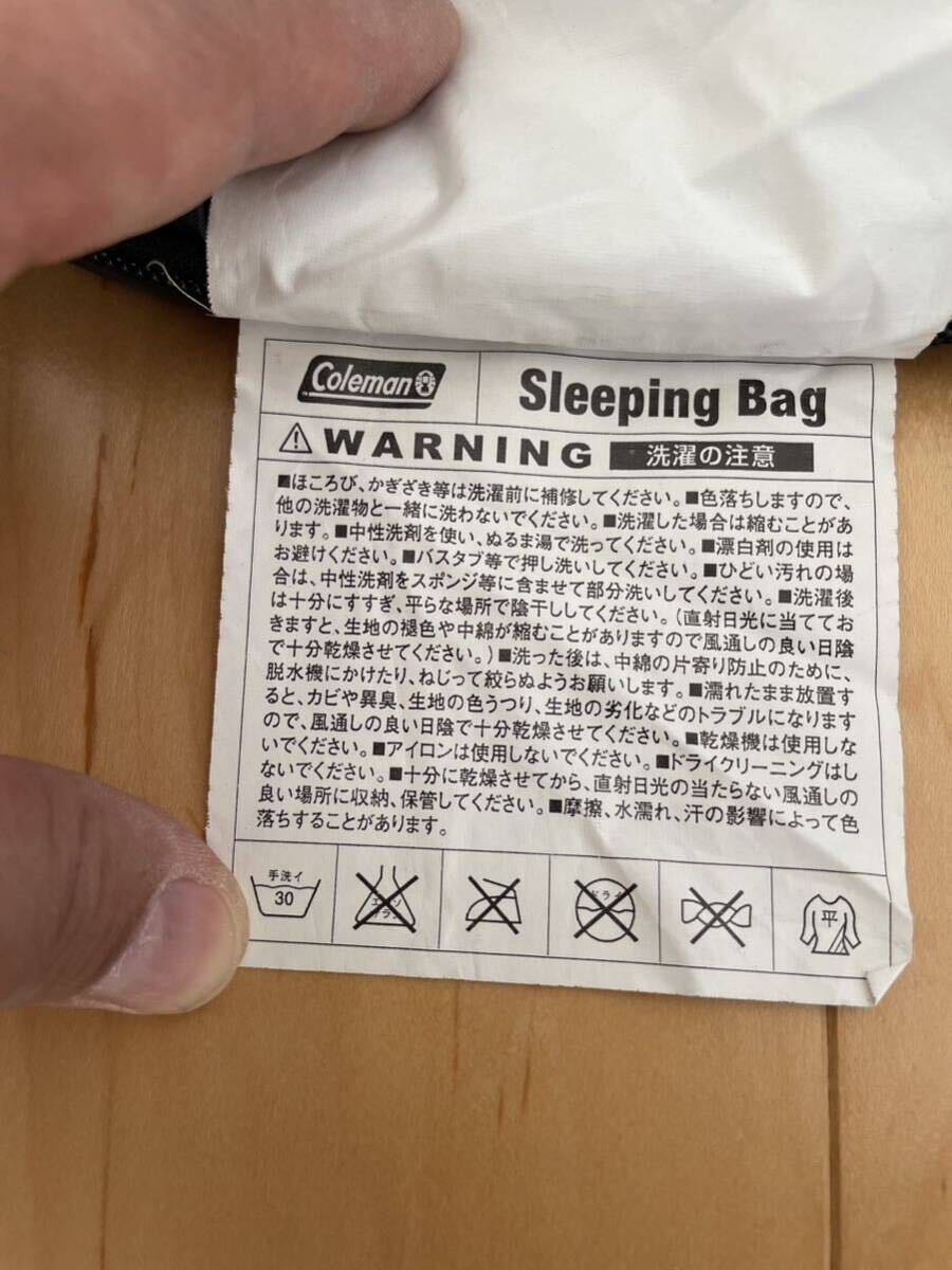 Coleman 寝袋 コールマン sleeping bag スリーピングバッグ ①の画像6