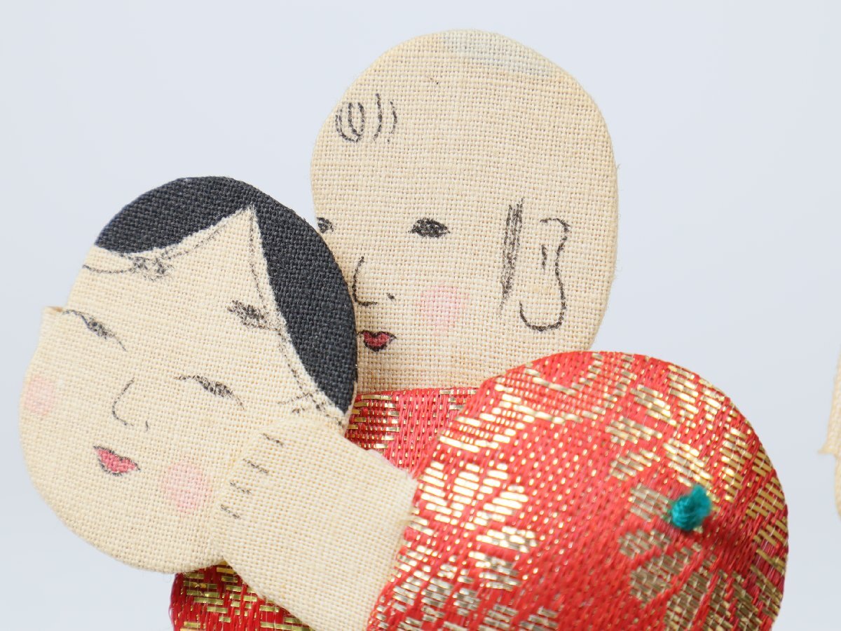 古いからくり人形 面被り 2点 鬼 お多福 柳屋 郷土玩具 鳥取県 民芸 伝統工芸 風俗人形 置物_画像4