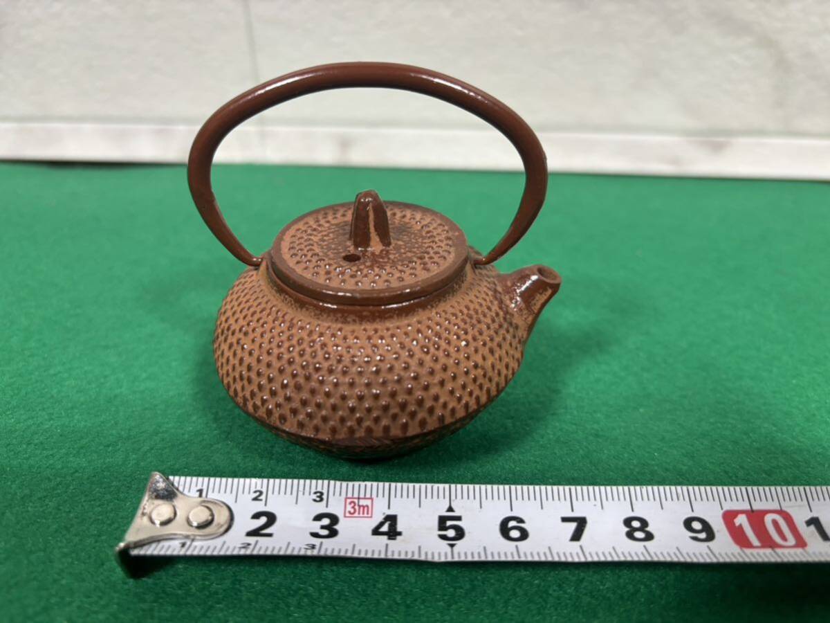 ミニチュア 南部鉄器 急須 鉄製 茶器 鉄瓶 茶道具 金属工芸 書道具 工芸品 の画像7