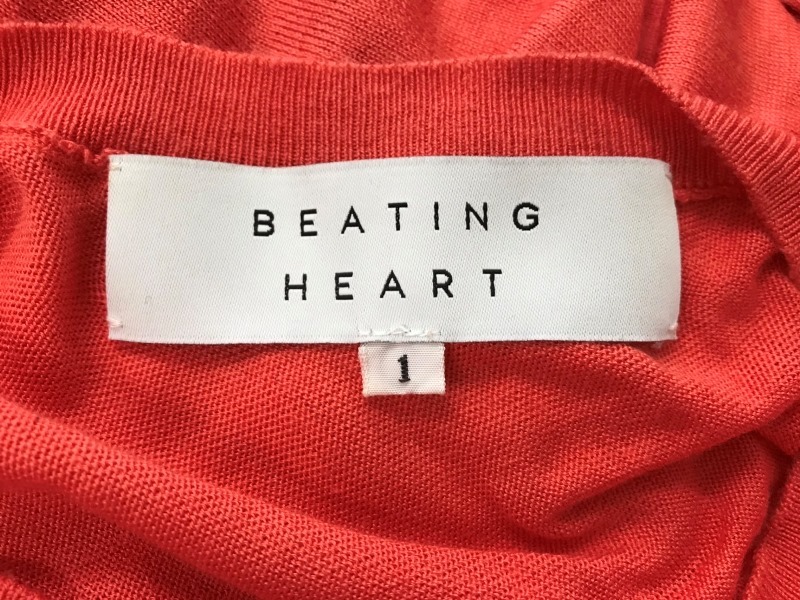 2443　【　BEATING HEART　】オーバーニットプルオーバー　絹85％　カシミヤ15％　サイズ：１　色：オレンジ_画像7