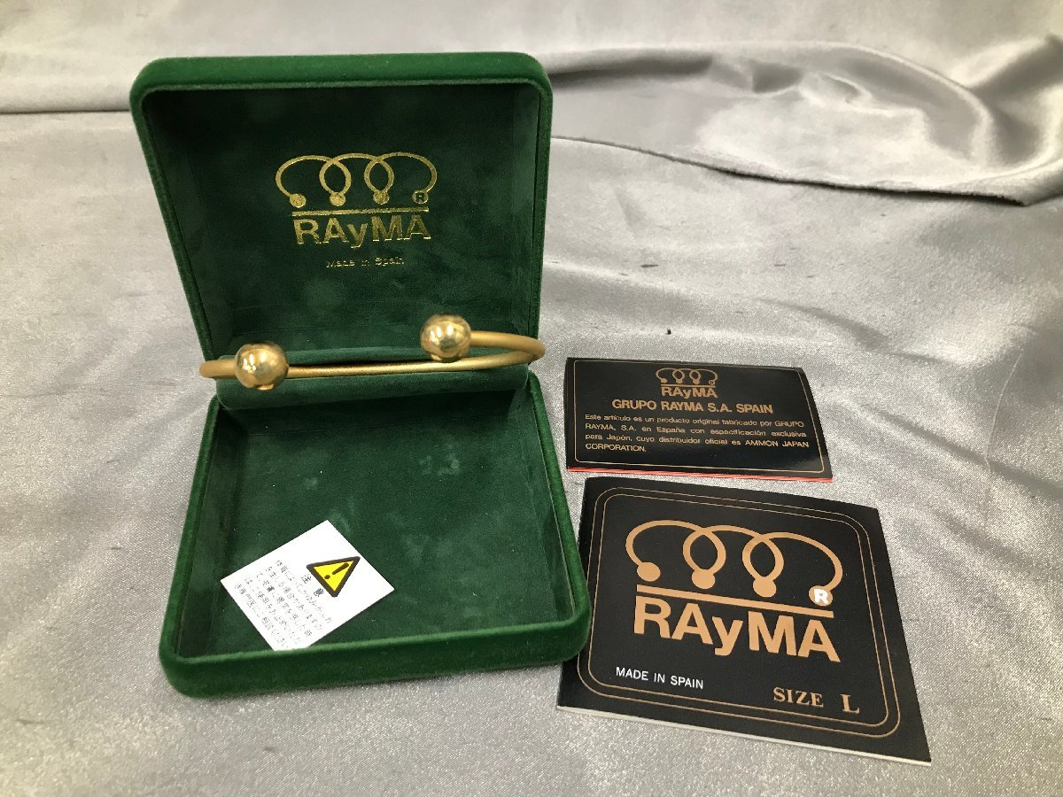 02-15-413 ◎SS　未使用品　RAyMA サイズL ブレスレット アンクレット アクセサリー ファッション小物 ゴールド_画像1