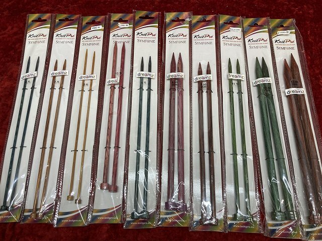 04-17-730 *AK hand made handicrafts knitting braided stick braided needle knitted Pro Dream z set sale 10 point set unused goods 