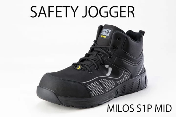 SAFETY Jogger Milos S1p MID セーフティシューズ ノサックス セーフティージョガー 安全靴 2023NEW ブラックの画像1