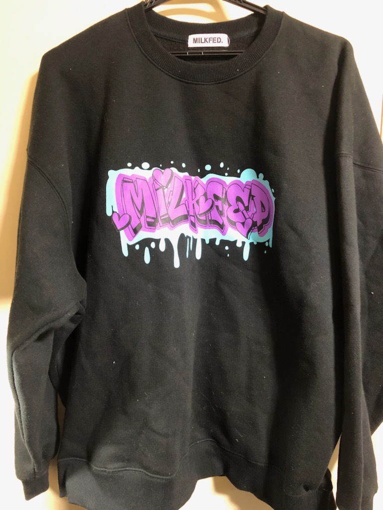 定価8800円 GRAFFITI BIGSWEAT TOP MILKFED. トレーナー スウェット 大きいサイズの画像1