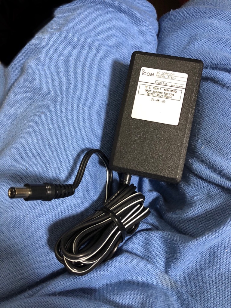 【未使用】ICOM アイコム アダプターKS65-J 出力12V1000mAの画像1