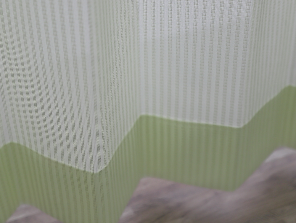 お買い得 外から見えにくい遮像レースカーテン 幅150㎝ 丈198cm（2枚組） soleiyu（グリーン）送料込み(一部地域除く)の画像3