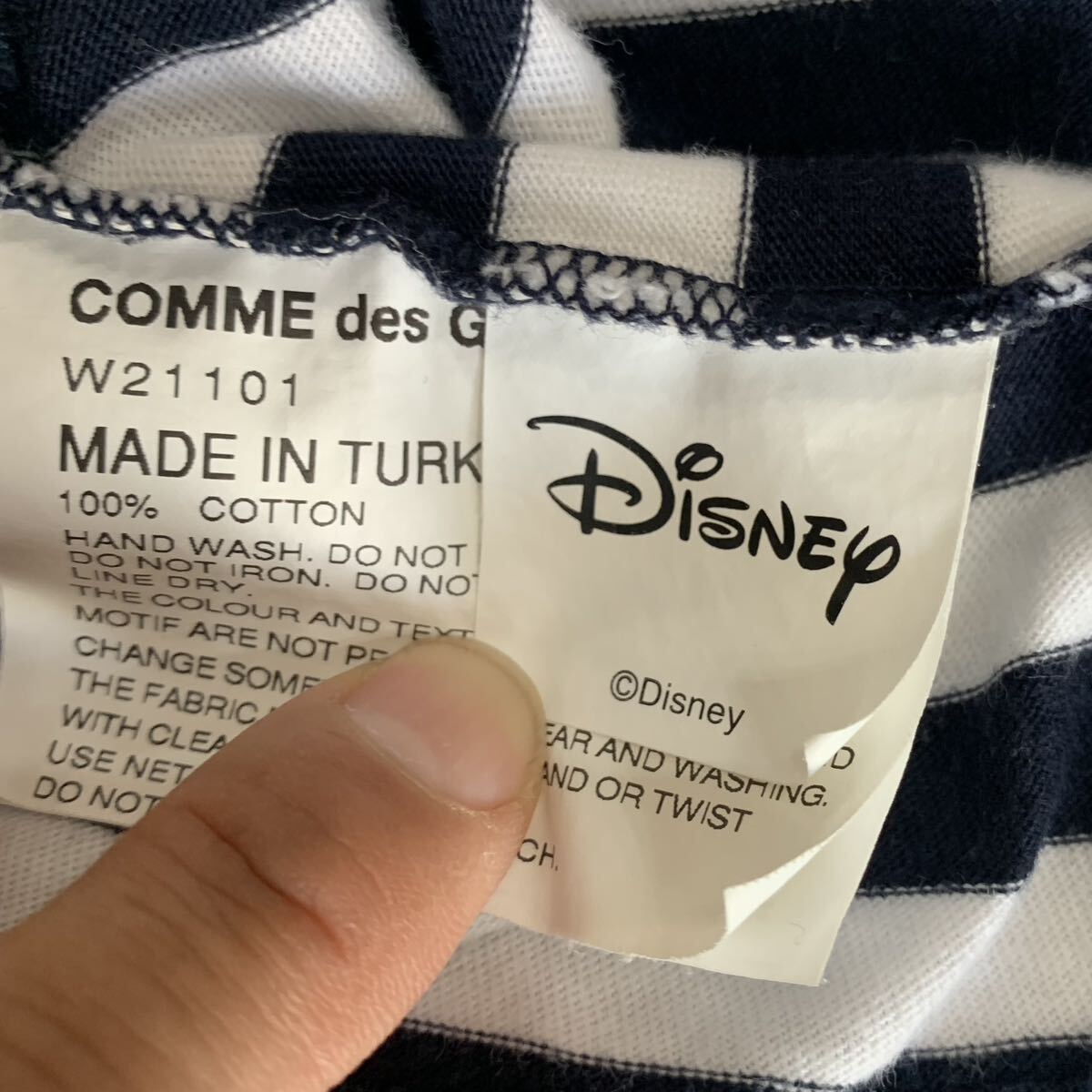 COMME des GARCONS SHIRT Disney ボーダーTシャツ_画像5