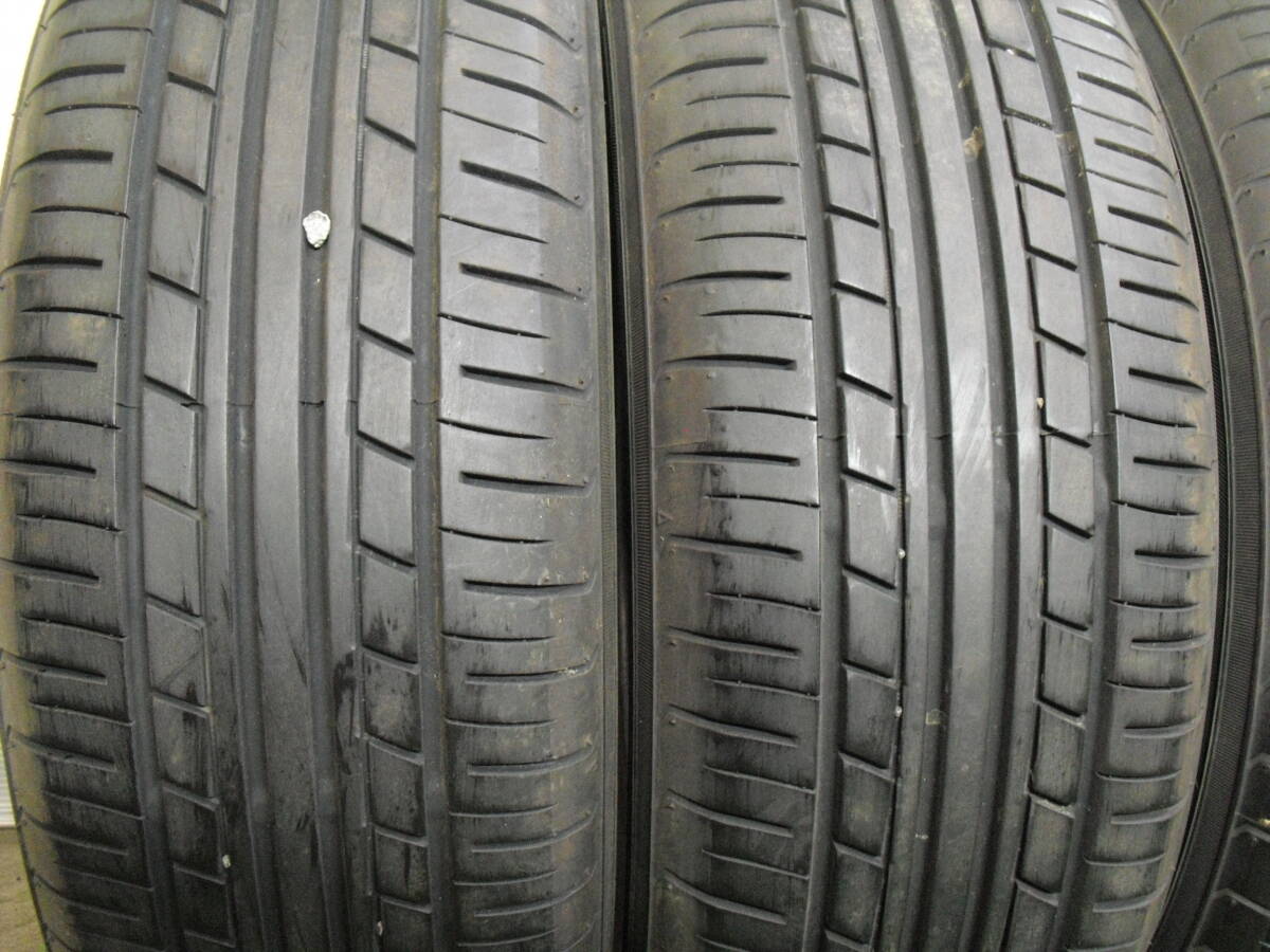 A1231 溝あり ヨコハマ エコス ES31 185/60R15 2019年製 4本 夏タイヤ 直接引取可 石狩市_画像2