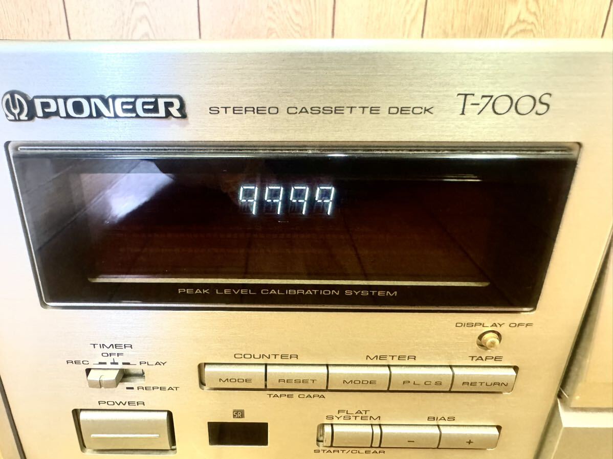 PIONEER T-700S パイオニア カセットデッキ 通電確認済み オーディオ機器 音響機器 の画像8