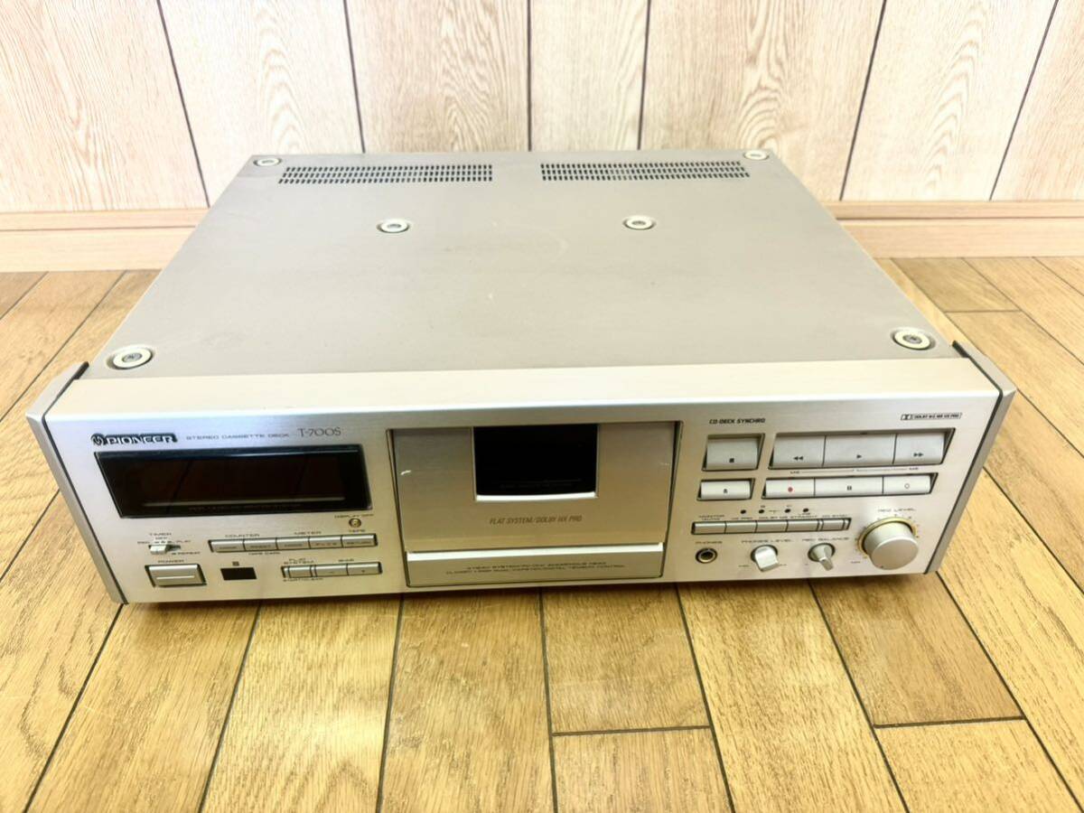 PIONEER T-700S パイオニア カセットデッキ 通電確認済み オーディオ機器 音響機器 の画像1