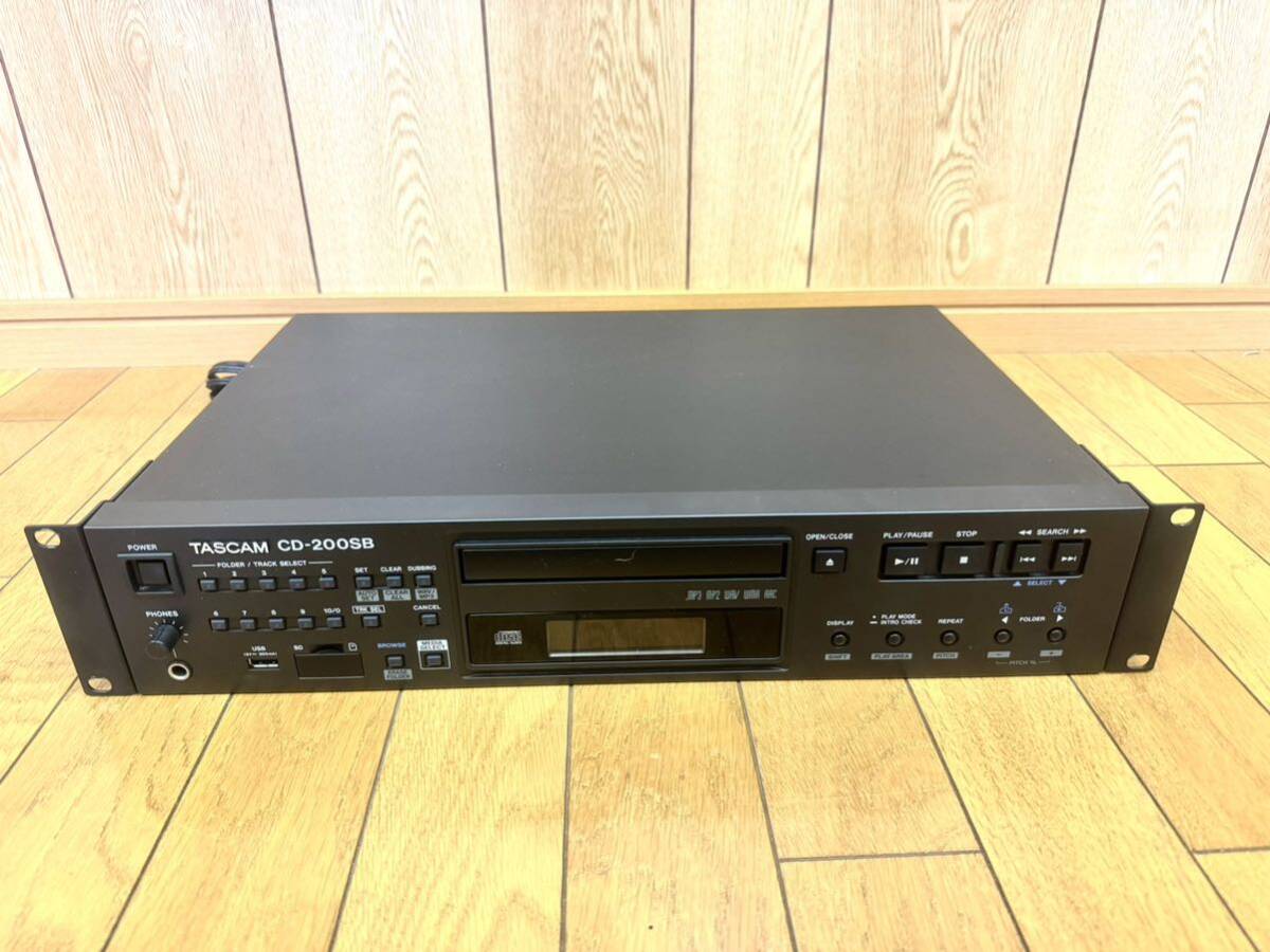 TASCAM CDプレーヤー 業務用 SD/SDHCカード・USBメモリー対応 CD-200SB ① の画像1