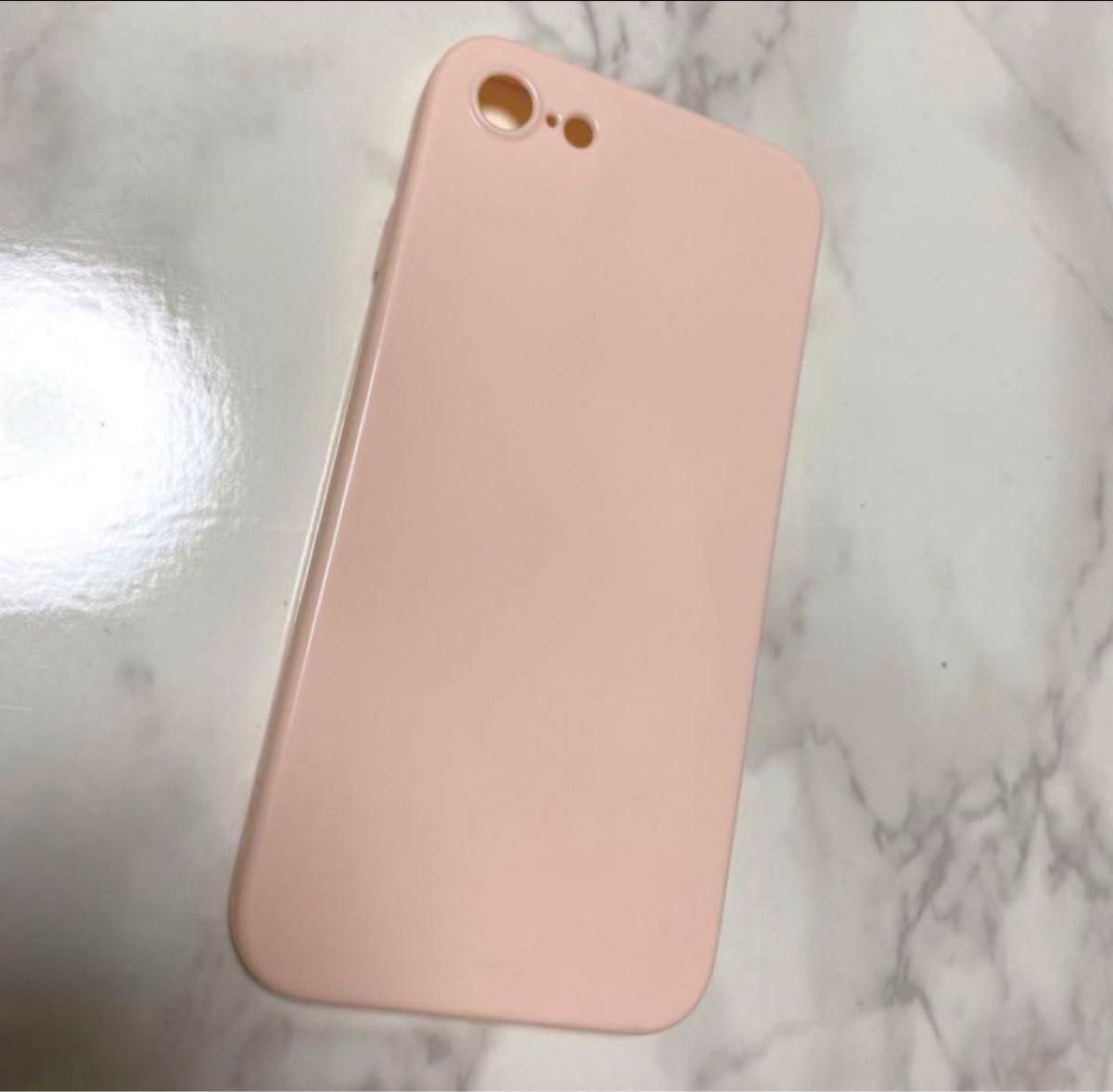 iPhone SE3 シリコンケース ピンク 薄型 マット質感 液体シリコン 指紋防止 レンズ保護 ワイヤレス充電