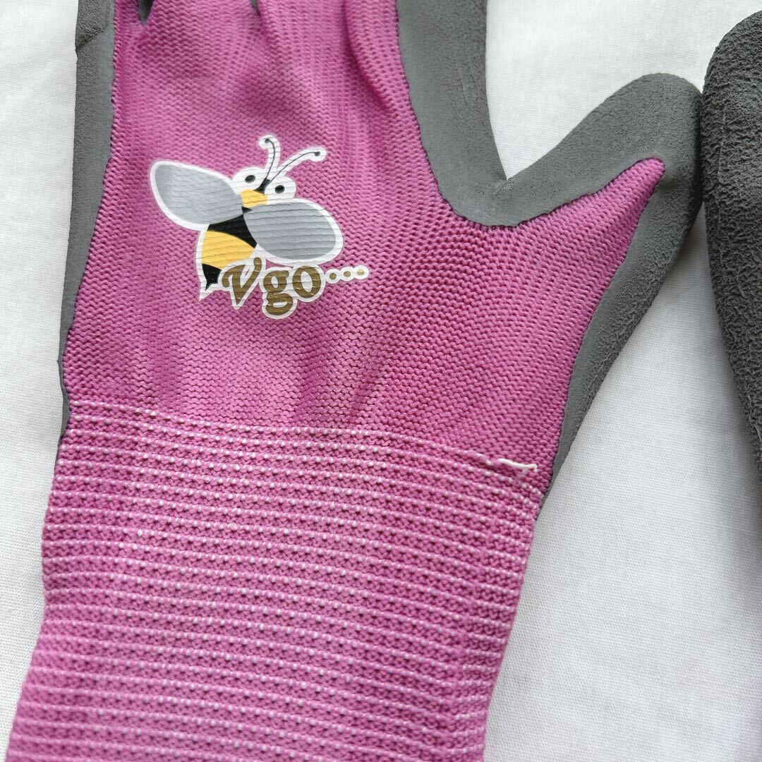 [2 collection go in ] for children rubber gloves foamed unlined in the back 7-9 -years old pink Kids 