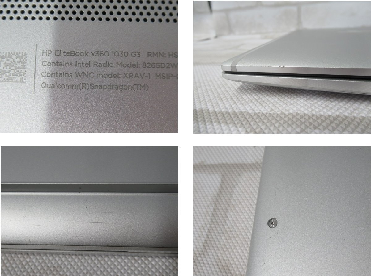 03301 Ω 新TNPC2 0296m 保証有 HP EliteBook x360 1030 G3【 Win11 Pro / i7-8550U / 16.0GB / SSD:512GB 】_画像5