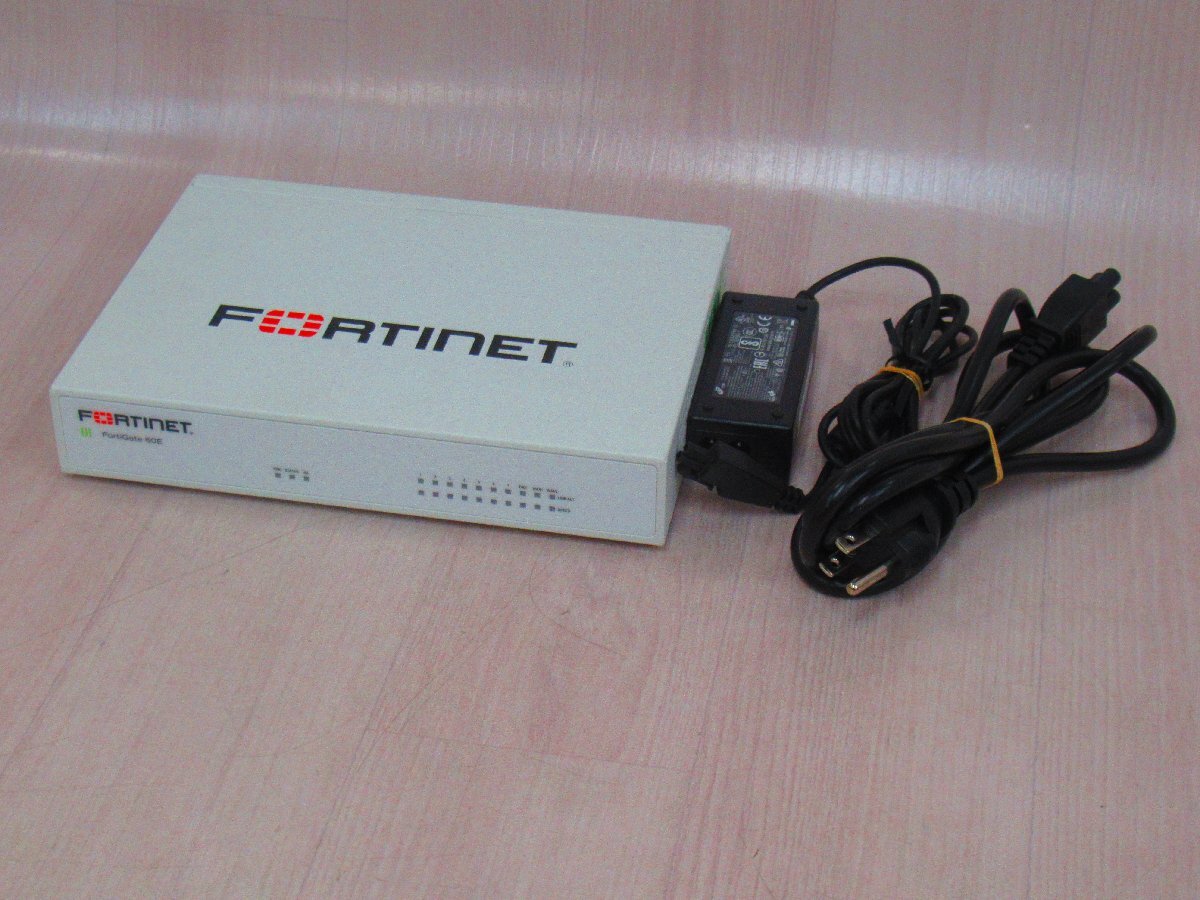 Ω XY 15112# 保証有 Fortinet【 FG-60E 】FortiGate-60E UTM FW：v6.0.7 ライセンス25年04月14日迄 領収書発行可の画像1