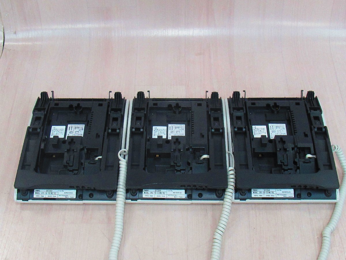 △Ω ZZ2 15240# 保証有 NEC【 DTL-1D-1D(WH)TEL 】(3台セット △Ω ZZ2 15240# 保証有 NEC【 DTL-1D-1D(WH)TEL 】(3台セット
