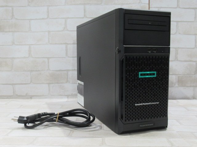 04152 Ω 新TTPC 1401m HPE【 ProLiant ML30 Gen10 】【 OS無 / Xeon E-2224 3.4GHz / 16.0GB / HDD:6TB SATA 3.5インチ ×2 】鍵無