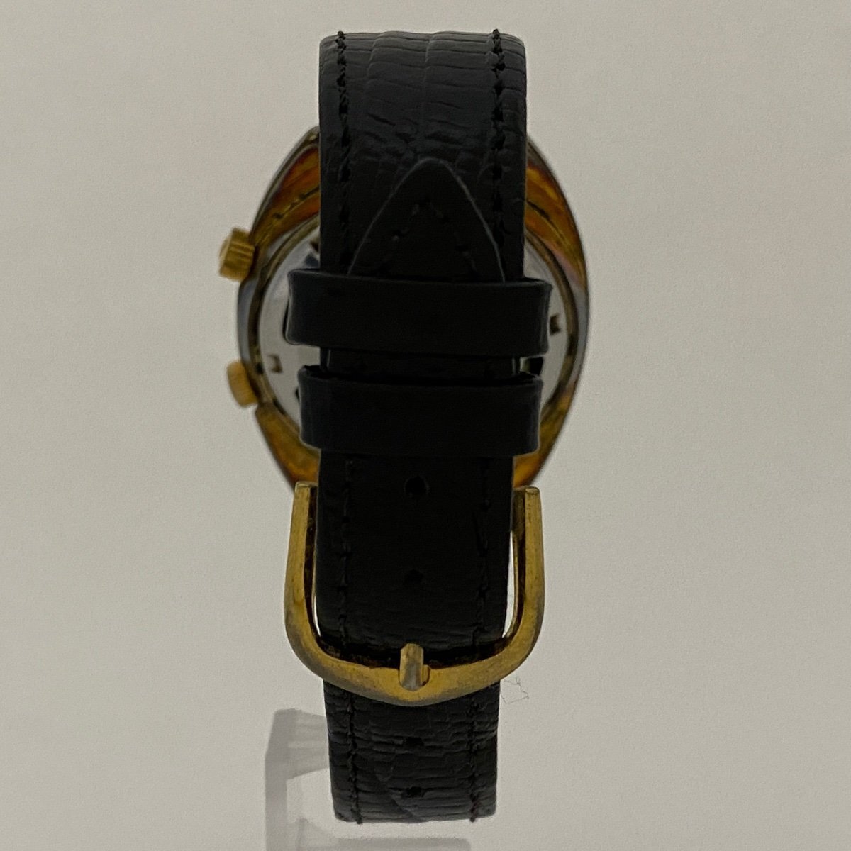 【ジャンク品】ENICAR アラーム デイト 腕時計 手巻き 【中古】の画像3