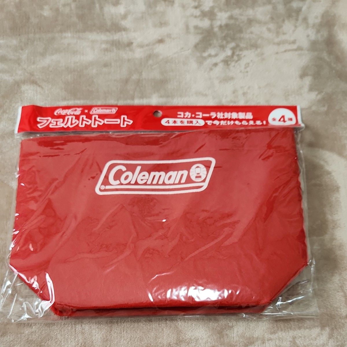 Coleman フェルトトート　 コカコーラ