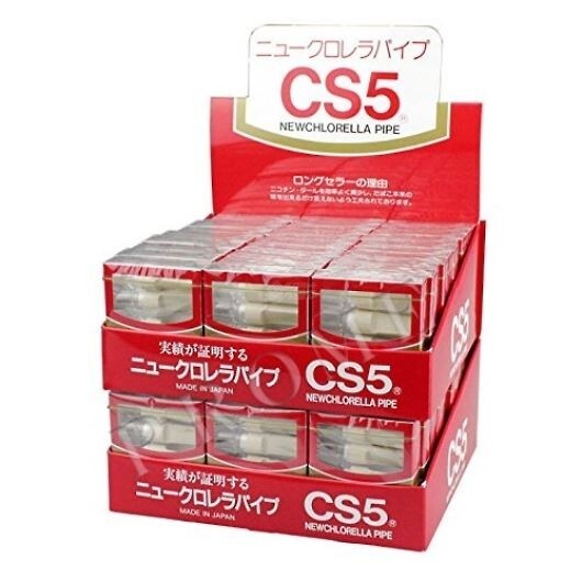 シーエス工業 ニュークロレラパイプ CS5 レギュラーサイズ煙草用 5本入×60個 ヤニ取りフィルターの画像1