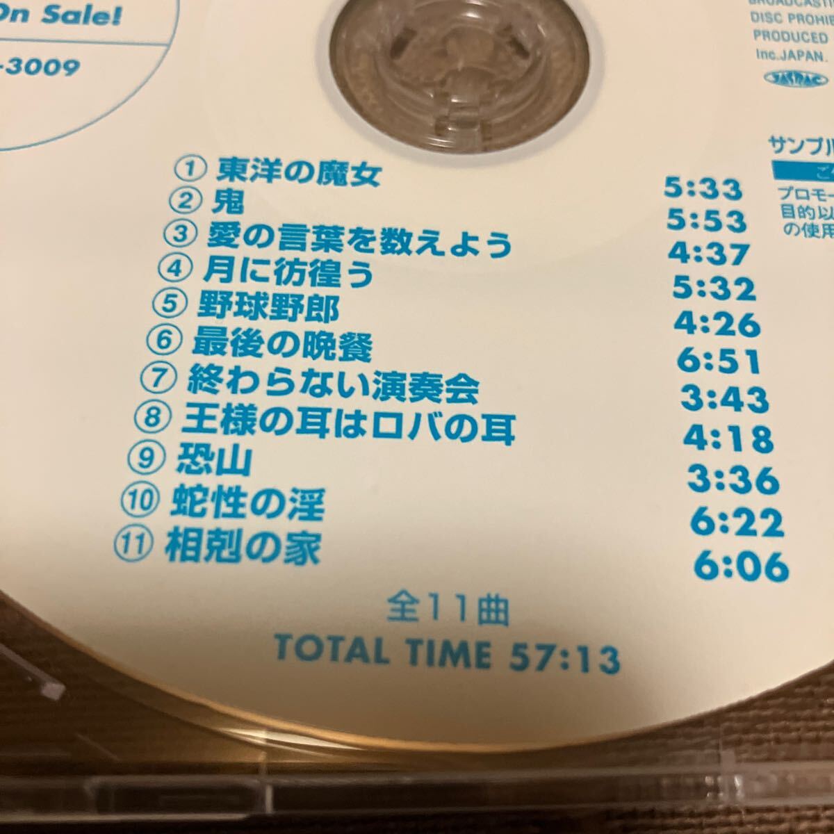 鬼レア 非売品 音楽CD 人間椅子 / 修羅囃子 11曲収録 プロモ盤 MECZ-207_画像3