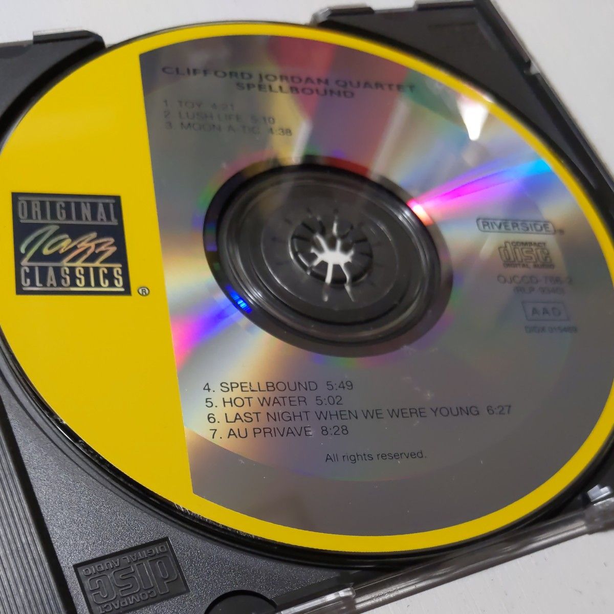CLIFFORD JORDAN QUARTET クリフォード・ジョーダンカルテット SPELLBOUND CD