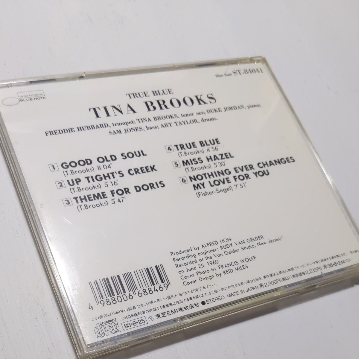 トゥルーブルー／ティナブルックス TRUE BLUE TINA BROOKS 帯付き国内盤CD