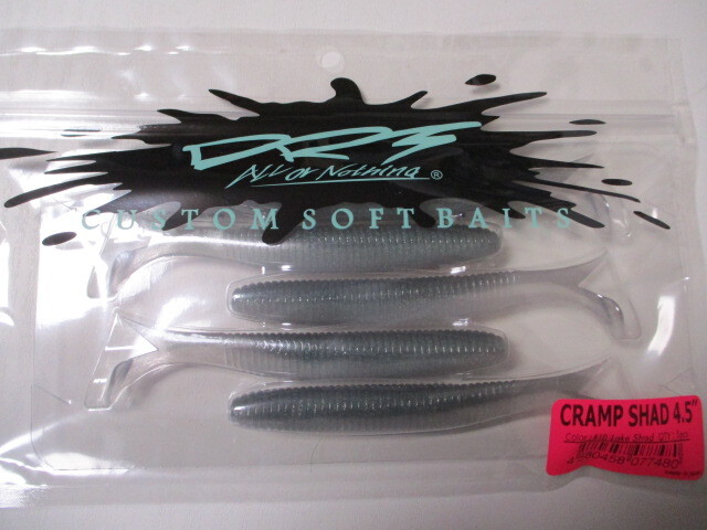 DRT CRAMP SHAD ４．５インチ Lake Shad  クランプシャッド ４．５インチ 新品の画像1