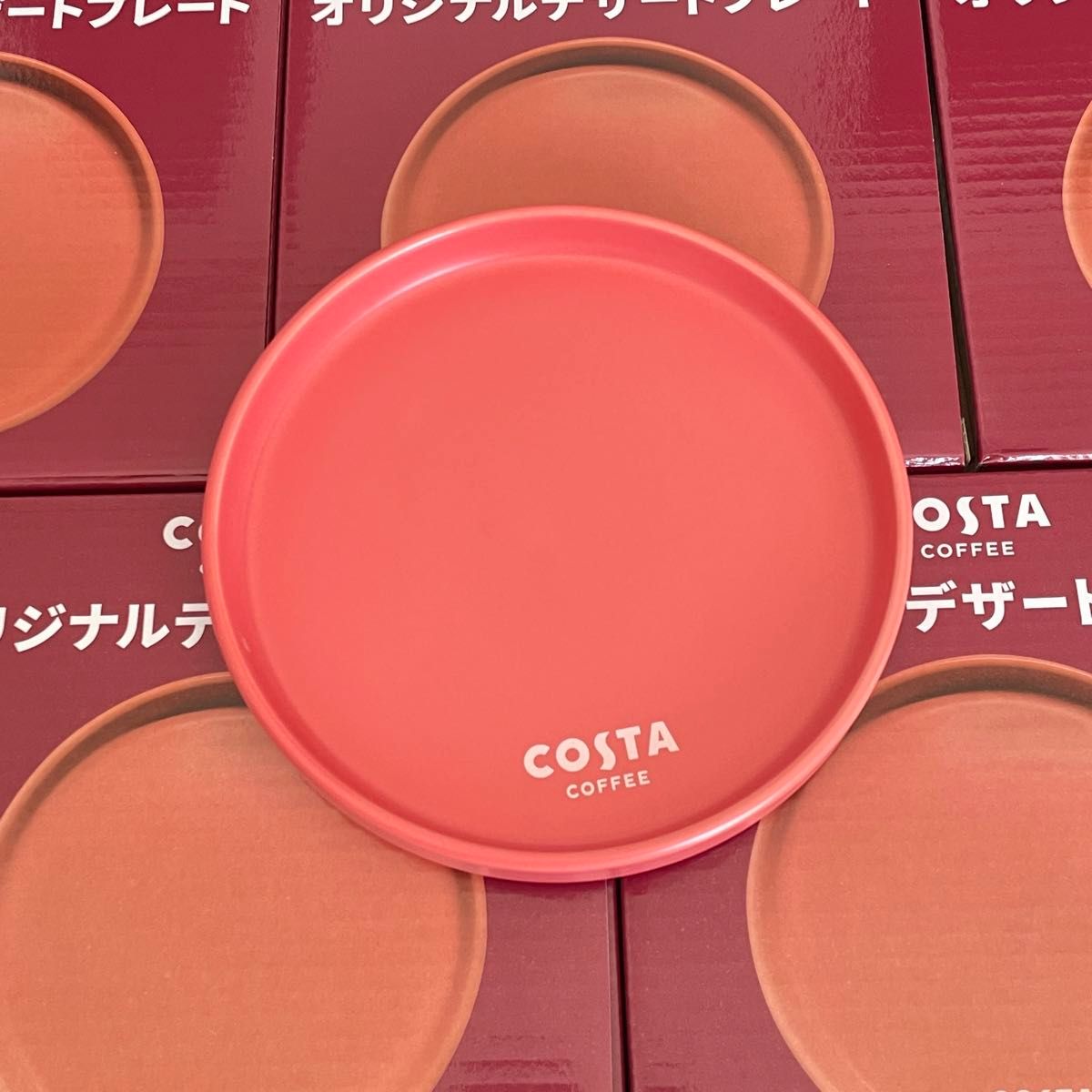 コスタコーヒー　オリジナルテイクアウトカップ　桜柄　限定商品　デザートプレート