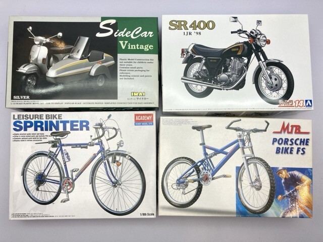  Imai 1/12 Vintage side-car silver etc. plastic model together * together transactions * including in a package un- possible [23-1300]