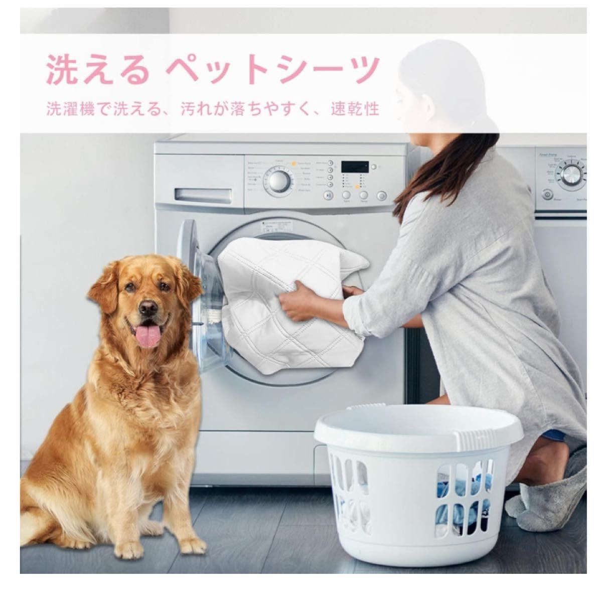 洗える ペットシーツ おしっこシート 犬 健康状態が一目瞭然 繰り返し使用可能 制菌 超吸収 洗濯機可 70* 50CM 2枚入