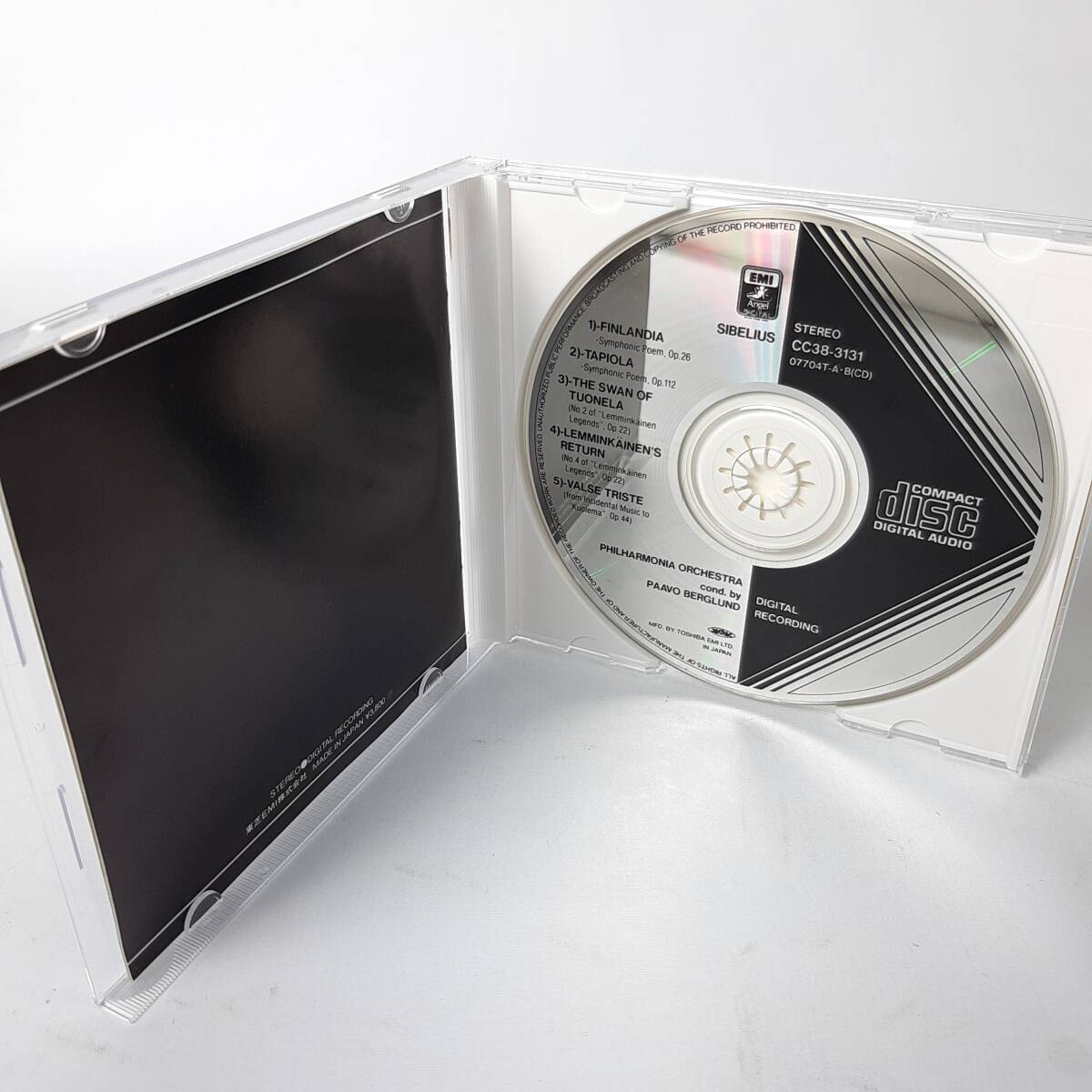 MA14【EMI初期黒レーベル/3800円盤】ベルグルンド / シベリウス:フィンランディア CD_画像3