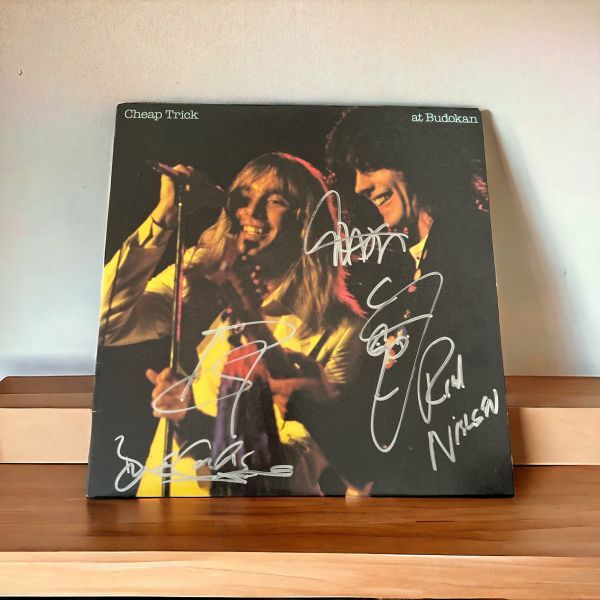 Cheap Trickchi-p* Trick Robin Zander Robin * The nda-Rick Nielsenlik* Neal... with autograph LP record free shipping 