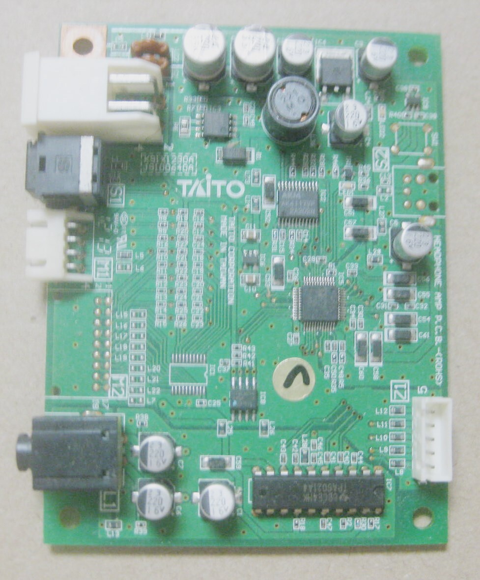  tight -TAITO HEADPHONE AMP PCB K91X1230A J9100640A Junk 