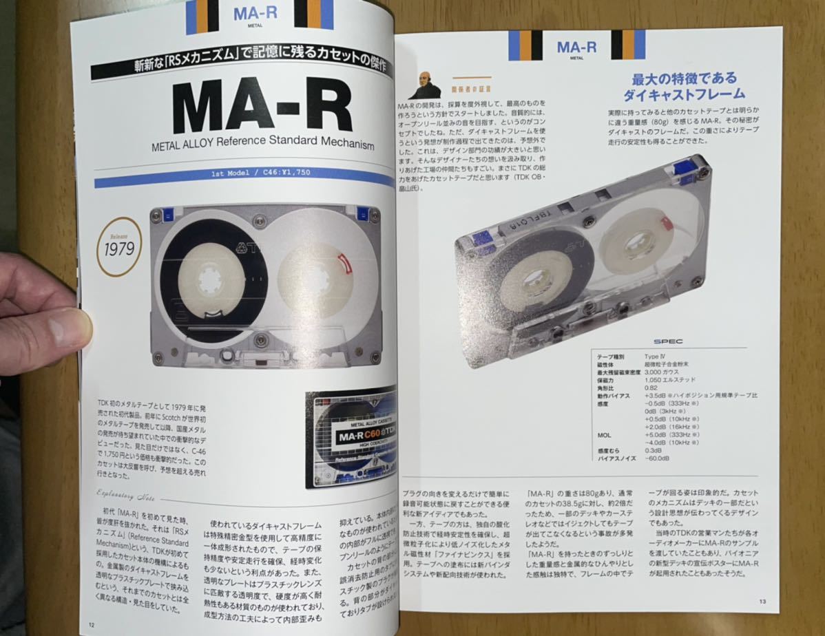 特別編集、TDK カセットテープ マニアックス ブック、TDK Cassette Tape Maniacs 新品未使用(MA-R,MA-XG,MA-XG Fermo ,MA,MA-X ナカミチの画像5