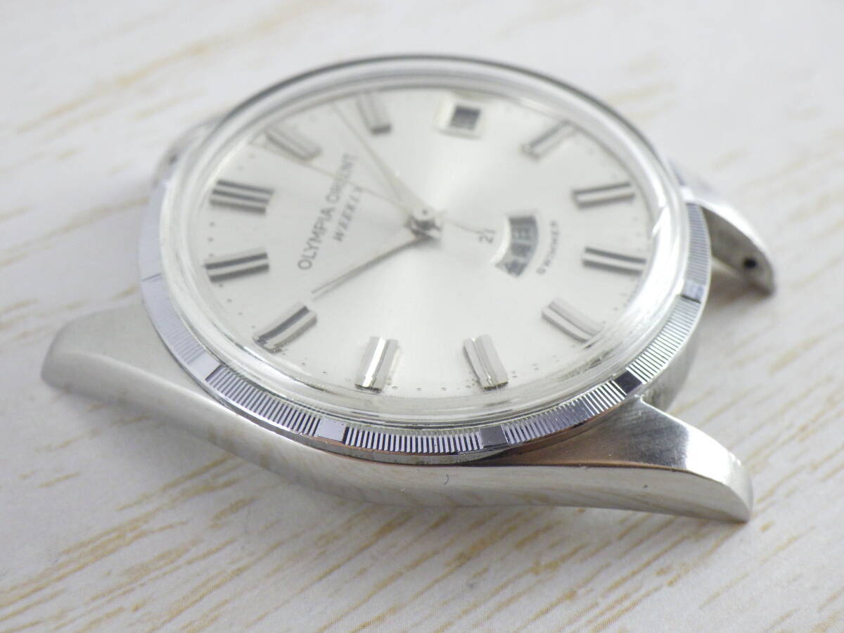 o Lynn Piaa Orient we k lease ima-OLYMPIA ORIENT WEEKLY SWIMMER 21 камень наручные часы автоматический античный Vintage часы 236