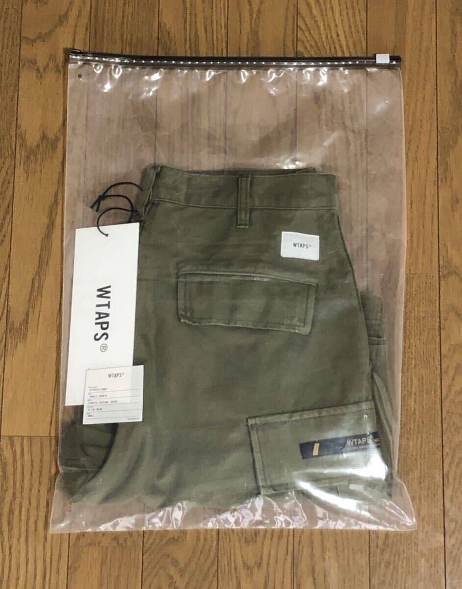 定価約28,000円 WTAPS 20SS JUNGLE SHORTS オリーブ ダブルタップス パンツ S M 硫化染め加工_画像8