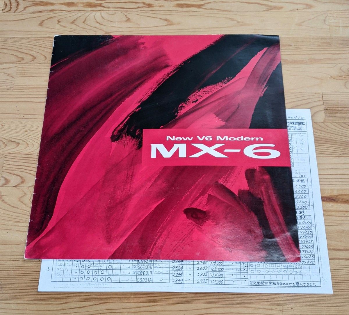 マツダ MX-6 カタログ＆プライスリスト