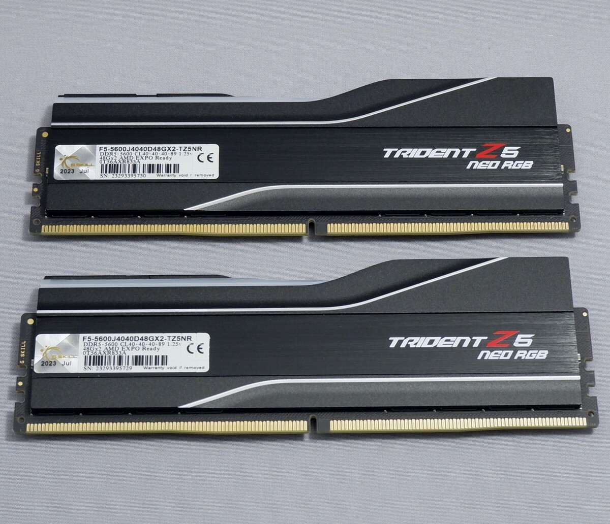 G.SKILL Trident Z5 Neo RGB DDR5-5600 CL40 XMP 48GB×2枚 計96GBの画像1