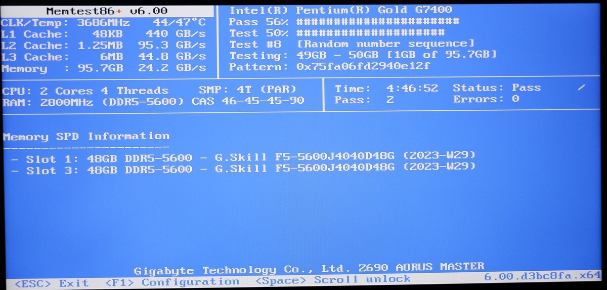 G.SKILL Trident Z5 Neo RGB DDR5-5600 CL40 XMP 48GB×2枚 計96GBの画像3