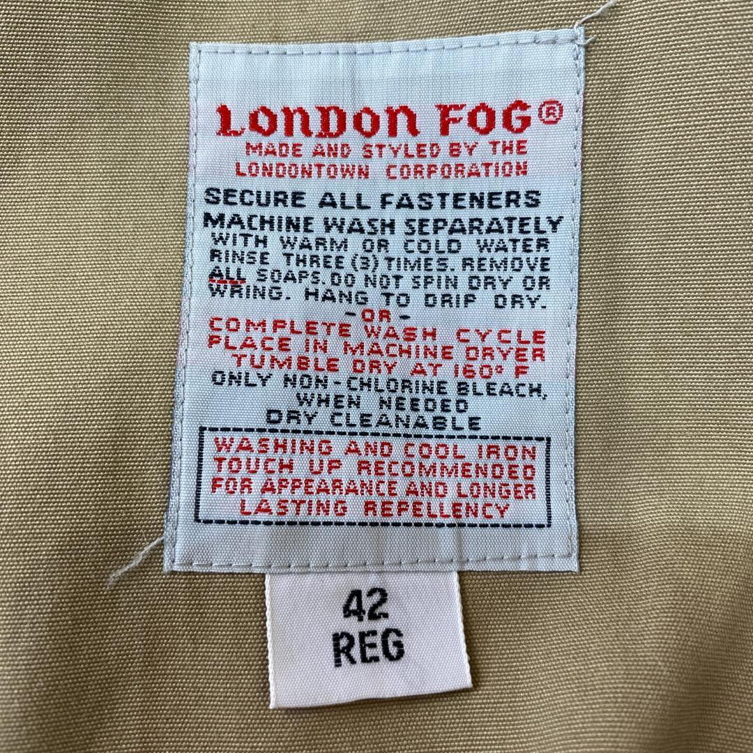 【美品XL】LONDON FOG ロング丈 ライナーベルト付き トレンチコート リミテッドエディション ロンドンフォグ メンズ オフィス 通勤_画像10