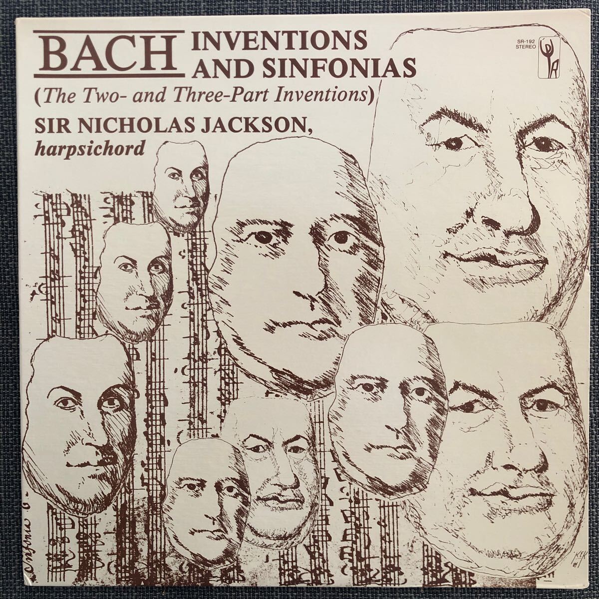 LPレコード　J.S.BACH INVENTIONS AND SINFONIAS SR-192 海外版　レトロ　ヴィンテージ_画像1