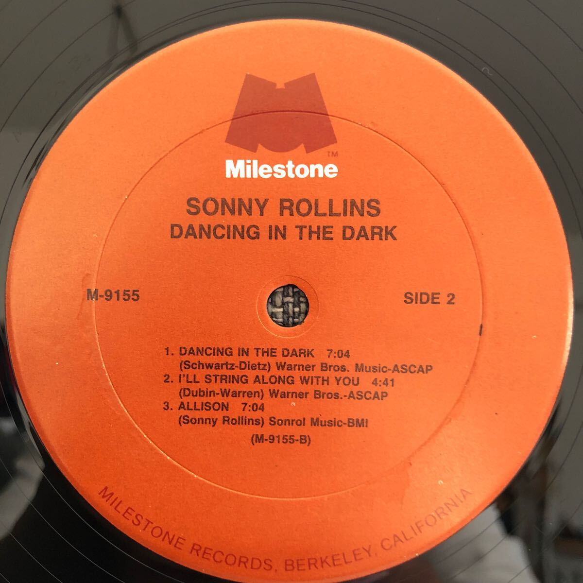 LPレコード SONNY ROLLINS Dancing In The Dark M-9155 海外版 JAZZ レトロ ヴィンテージの画像5