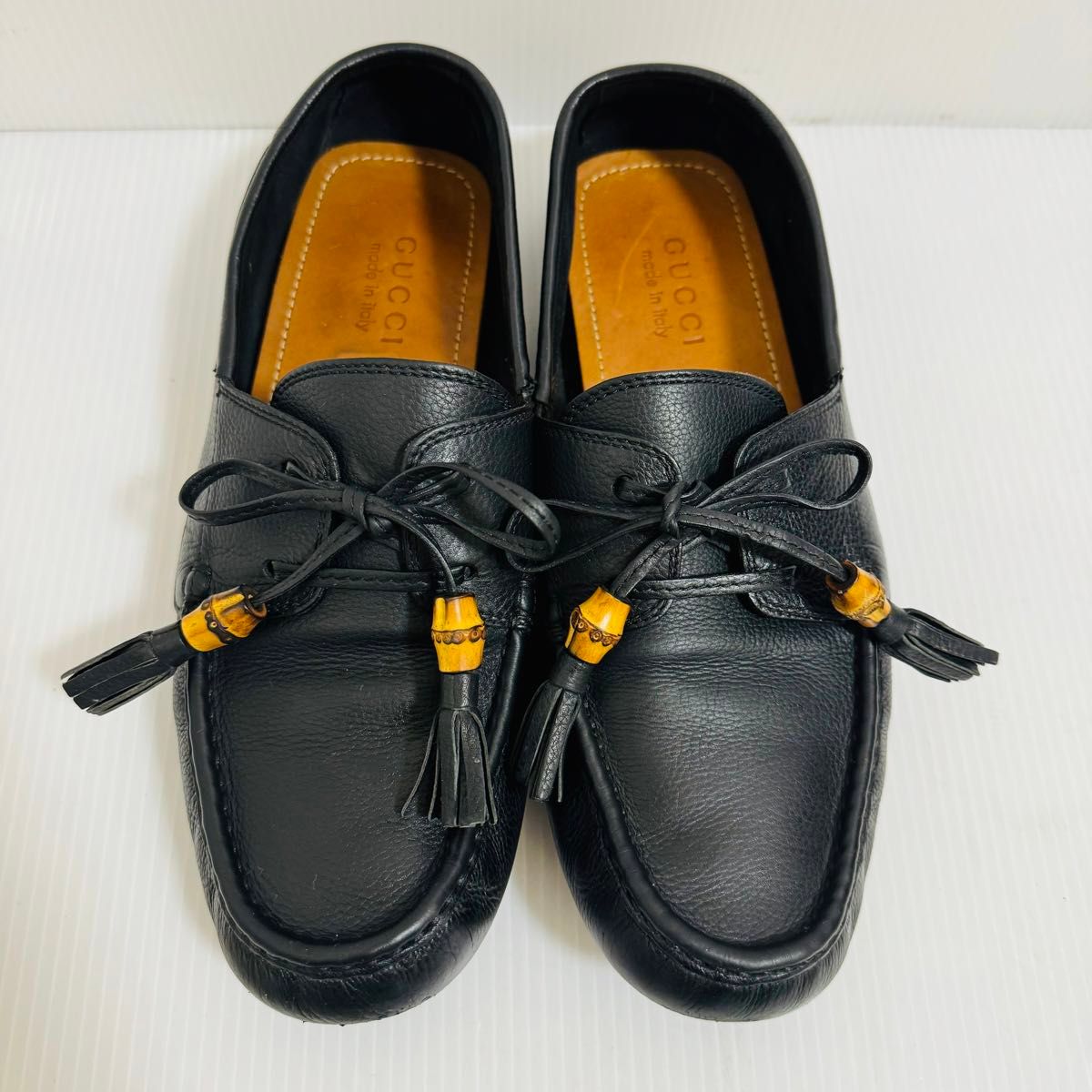 GUCCI】グッチ バンブー タッセルローファー ドライビング GUCCI】グッチ バンブー タッセルローファー ドライビング