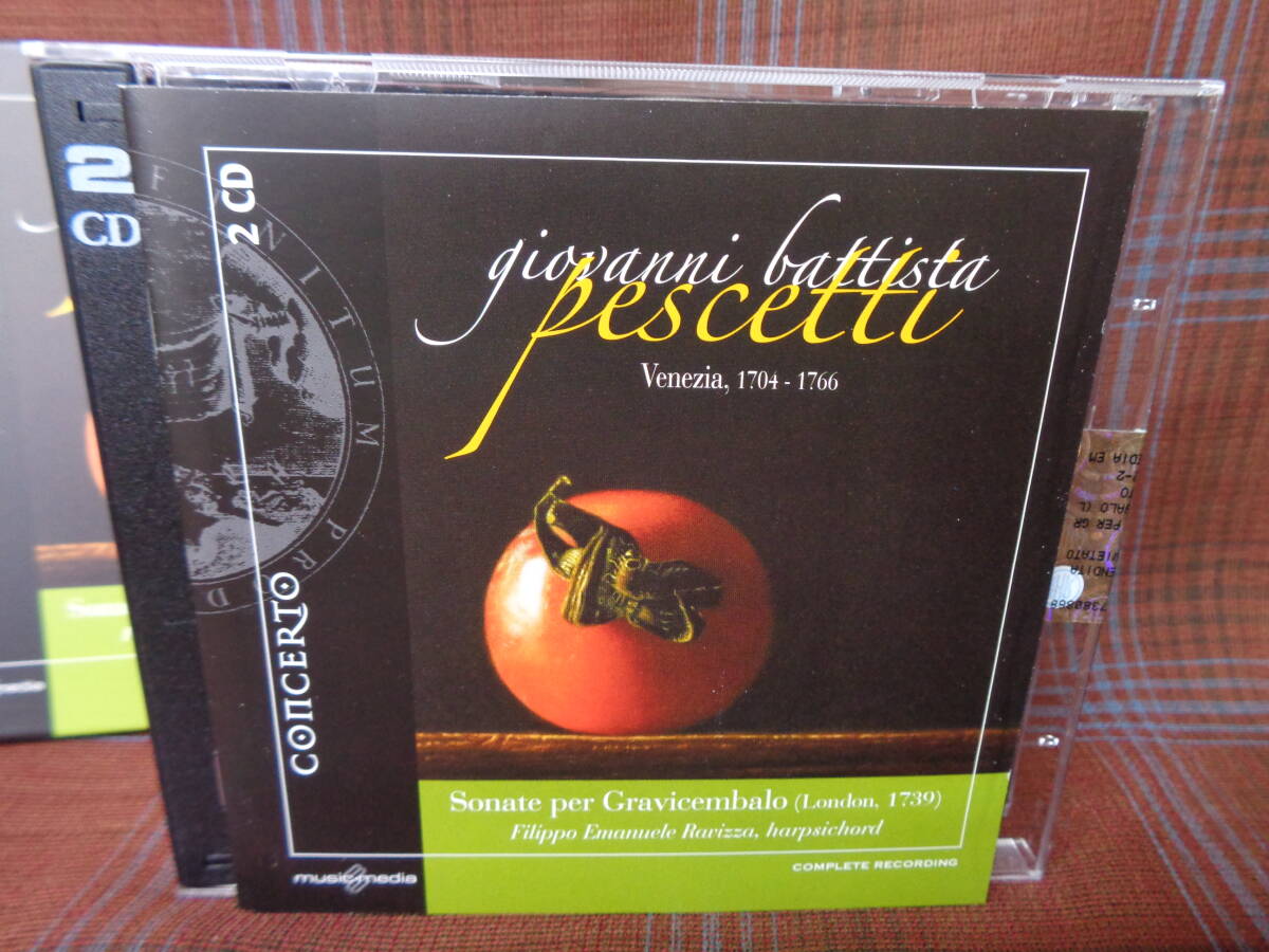 A#3685*◇2CD◇ ペシェッティ : チェンバロ・ソナタ集 フィリッポ・ラヴィッツァ RAVIZZA Pescetti Sonatas for Harpsich 古楽 CNT-2062_画像2