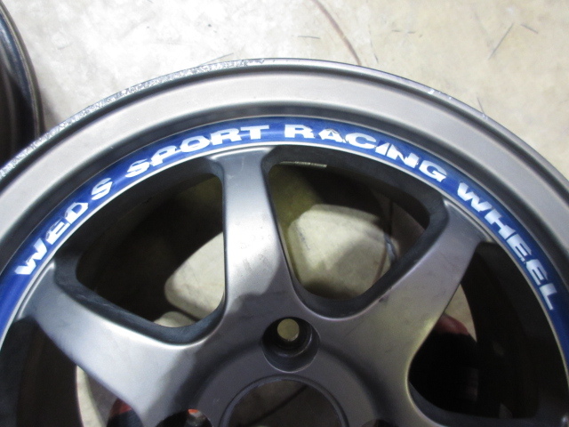 ★Weds sport Racing 14インチ 6J OFF:+33 4穴 PCD:100 ハブ径約65ミリ 4本セット 程度良好の画像9