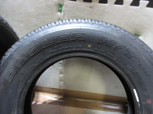 中古タイヤ 175/80R16 ブリヂストン DUELER H/L 684II バリ山 2022年式 4本セットの画像7