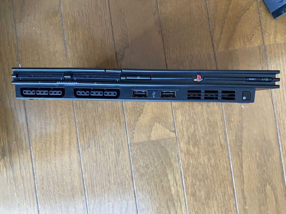 PS2 本体 セット 薄型 ブラック SONY PlayStation2 SCPH-70000 中古_画像5
