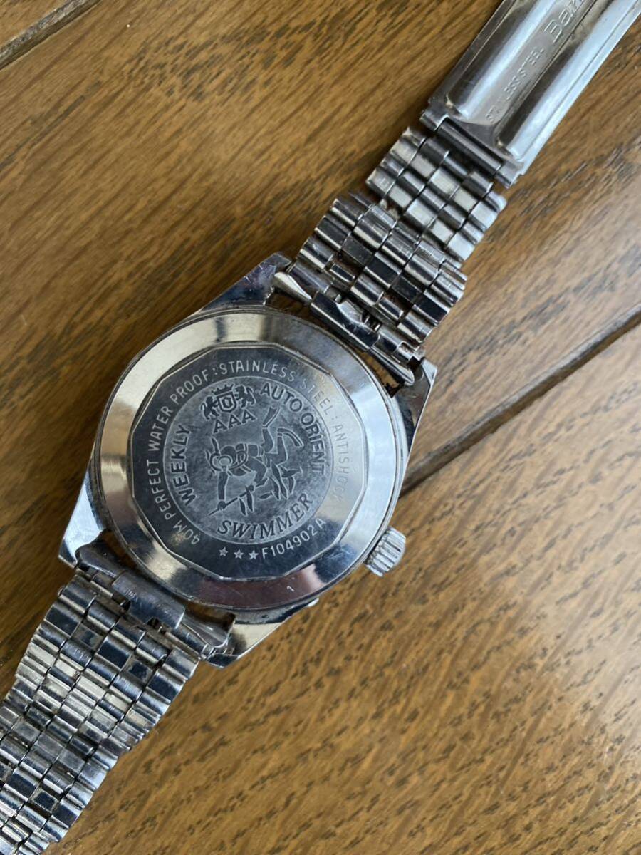 ORIENT 腕時計 WEEKLY AUTO ORIENT AAA /21 SWIMMER F104902A 動作品 中古の画像4