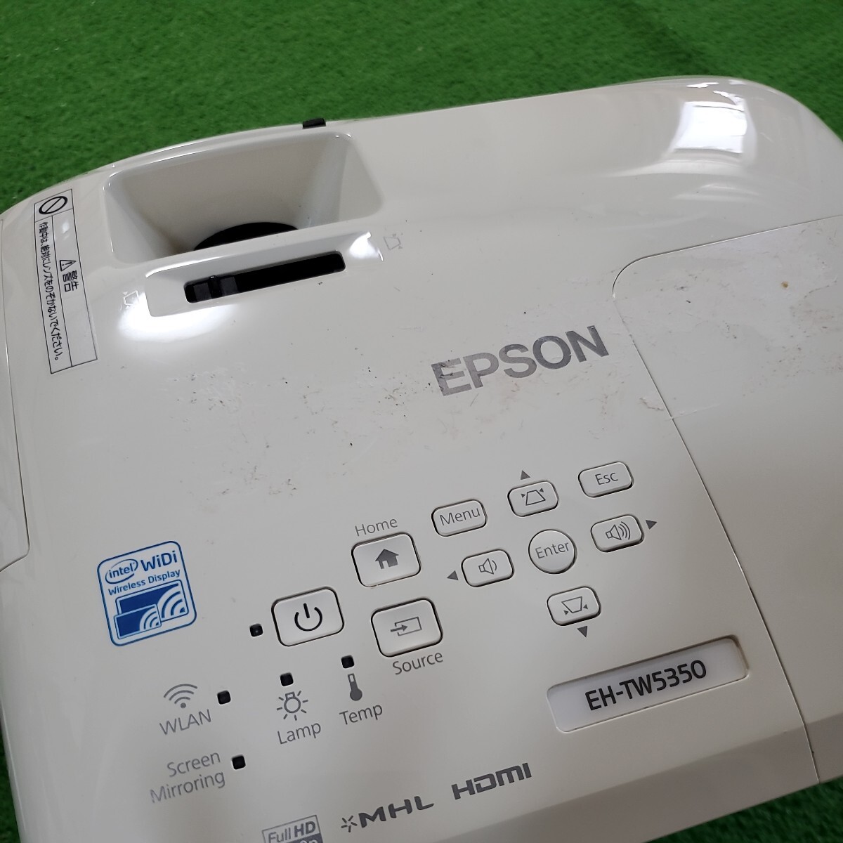 EPSON エプソン ホームプロジェクター EH-TW5350 通電確認済み リモコン LCD PROJECTOR 映像機器の画像5